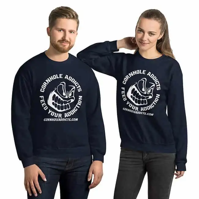 unisex crew neck sweatshirt navy front 65dcc1637c1ca