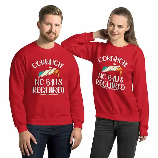 unisex crew neck sweatshirt red front 65dcaa58c5cd3