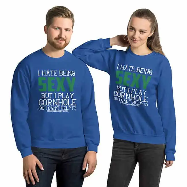 unisex crew neck sweatshirt royal front 65dcb853476ee