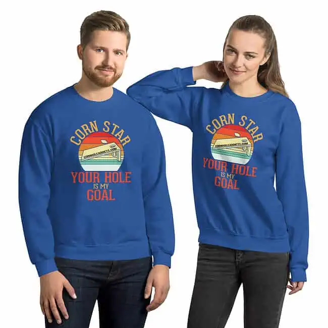 unisex crew neck sweatshirt royal front 65dcc0e8f3037