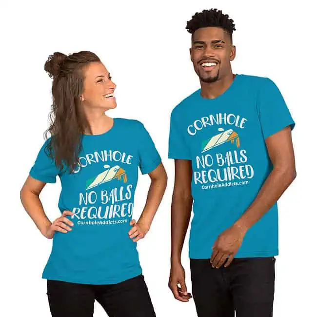 Cornhole No Balls Required Unisex Tee - Image 6
