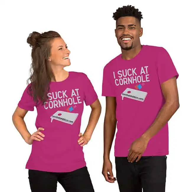 I Suck At Cornhole Unisex Tee - Image 5