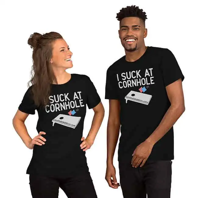 I Suck At Cornhole Unisex Tee - Image 2