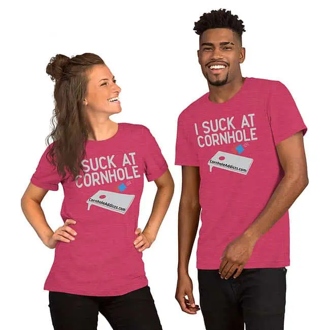 I Suck At Cornhole Unisex Tee - Image 6