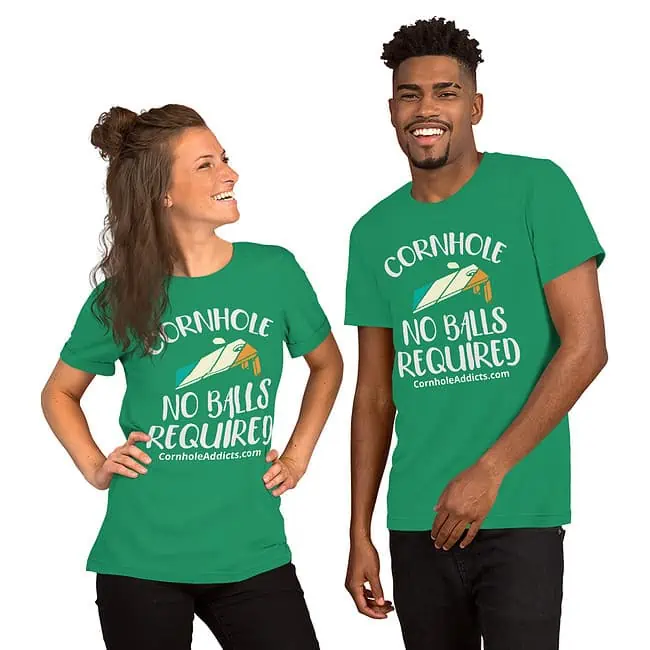 Cornhole No Balls Required Unisex Tee - Image 7