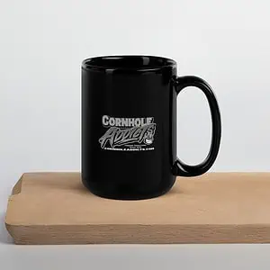 Blacked Out New Addicts Logo Black Glossy Mug