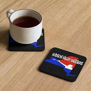 Hudson Valley Baggers Cork-back coaster