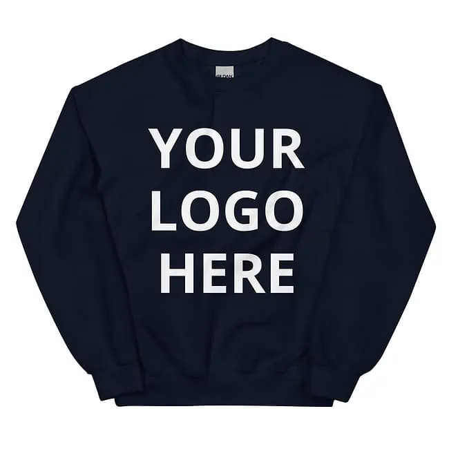 unisex crew neck sweatshirt navy front 65e1df3269135