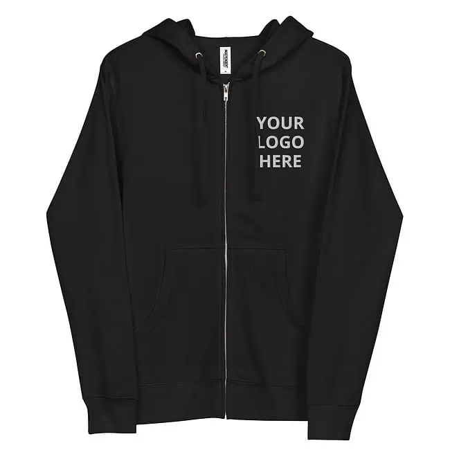 Design Your Own Custom fleece zip up hoodie - Image 2