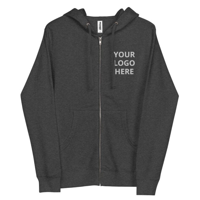 Design Your Own Custom fleece zip up hoodie