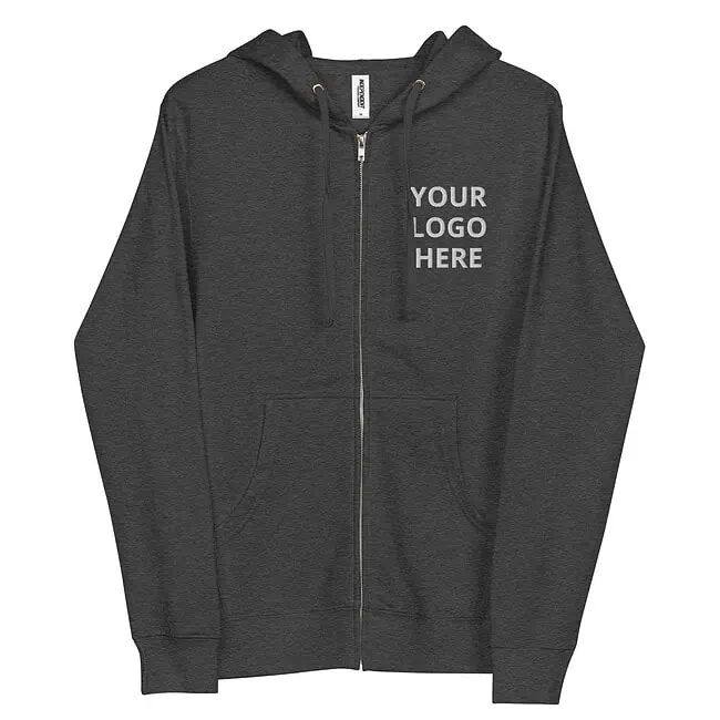 Design Your Own Custom fleece zip up hoodie