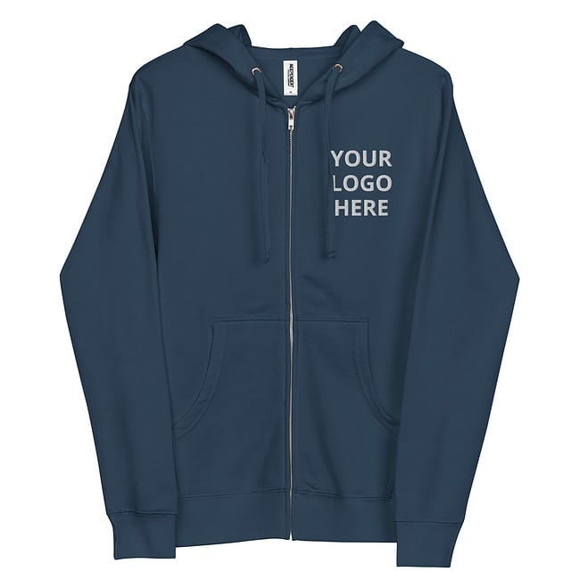 Design Your Own Custom fleece zip up hoodie - Image 3