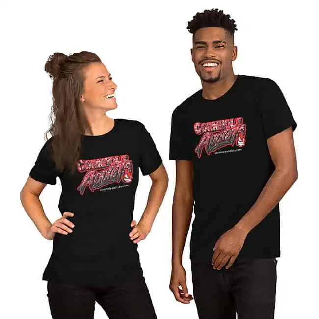 Bandana Addicts Text Logo T-Shirt - Image 2