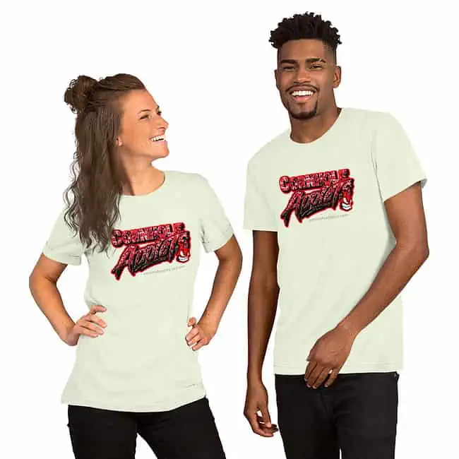 Bandana Addicts Text Logo T-Shirt - Image 9