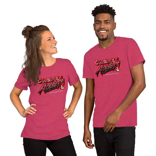Bandana Addicts Text Logo T-Shirt - Image 6