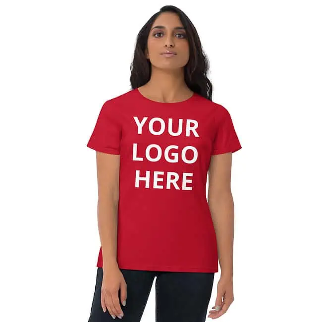 Design Your Own Custom Women's Fitted Tee - Image 3