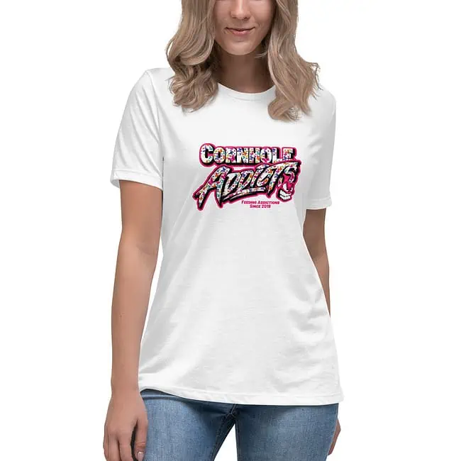 Women's Relaxed Butterflies White Addicts T-Shirt - Image 7