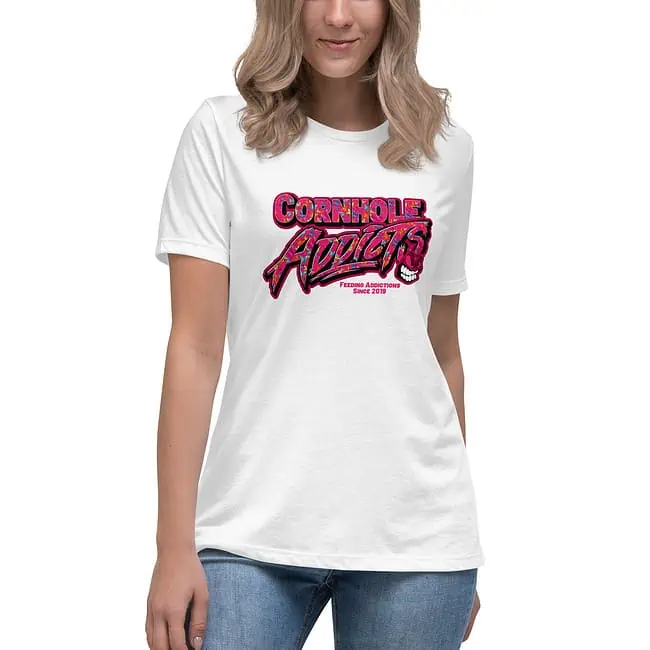 Women's Relaxed Butterflies Pink Addicts T-Shirt - Image 7