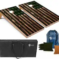Cannabis Flag Cornhole Board Set w/Bean Bags