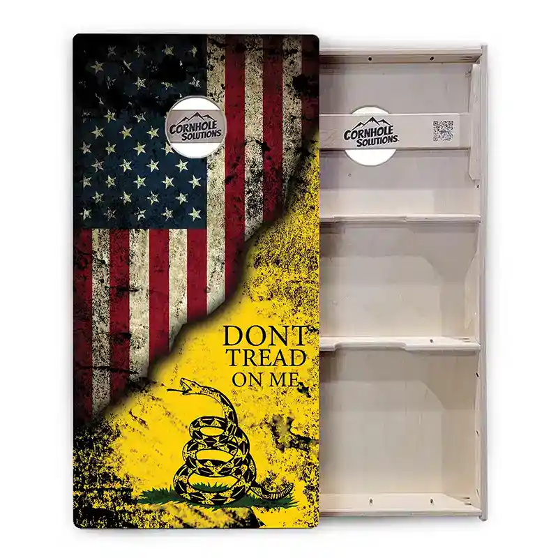 Don't Tread On Me Cornhole Boards 2 Don't Tread On Me Cornhole Boards - Image 2