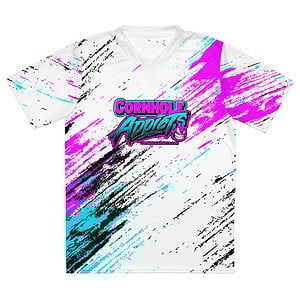 Brushed Hot Pink and Turquoise Jersey