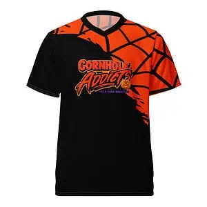 Orange and Black Spiderweb Sport Jersey