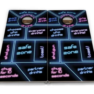 Drinking game cornhole boards