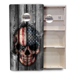 Patriotic Skull Cornhole Boards