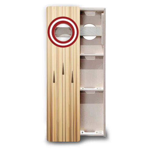 Bowling design skinny board trainer front and back