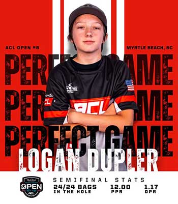 Logan "El Dupe" Dupler throws a perfect game!