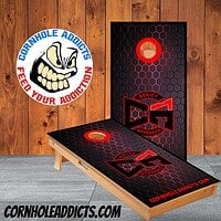 Black Honeycomb Cornhole Boards