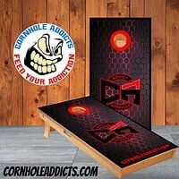Black Honeycomb Cornhole Boards