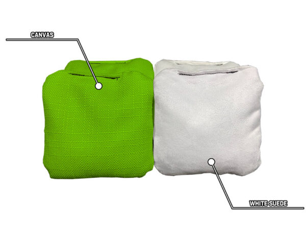 Stick and Slide Bags With White Suede - Set of 8