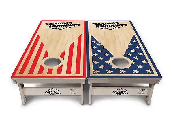 Stars and Stripes Keyhole Cornhole Boards - Image 3