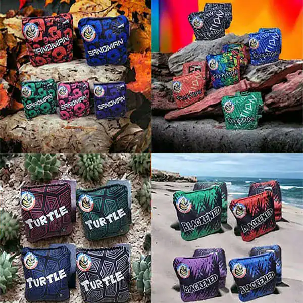 Cornhole Addicts branded cornhole bags