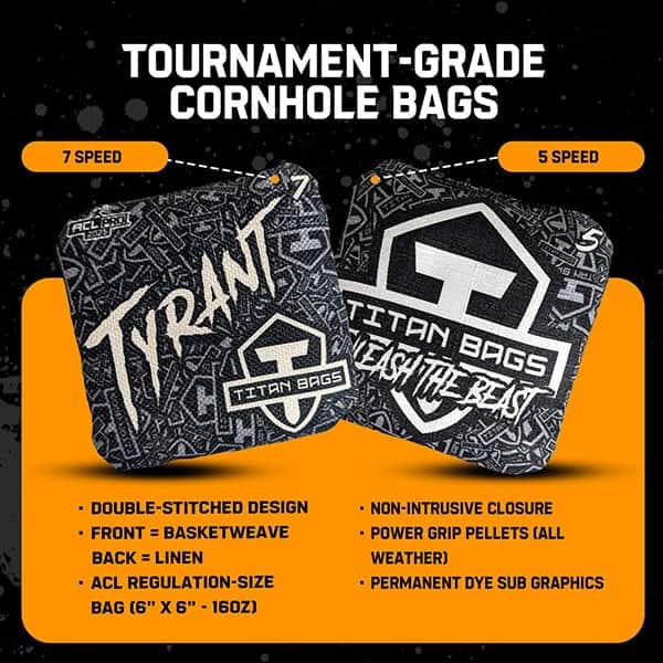 Version 1.0.0 Titan bags tyrant