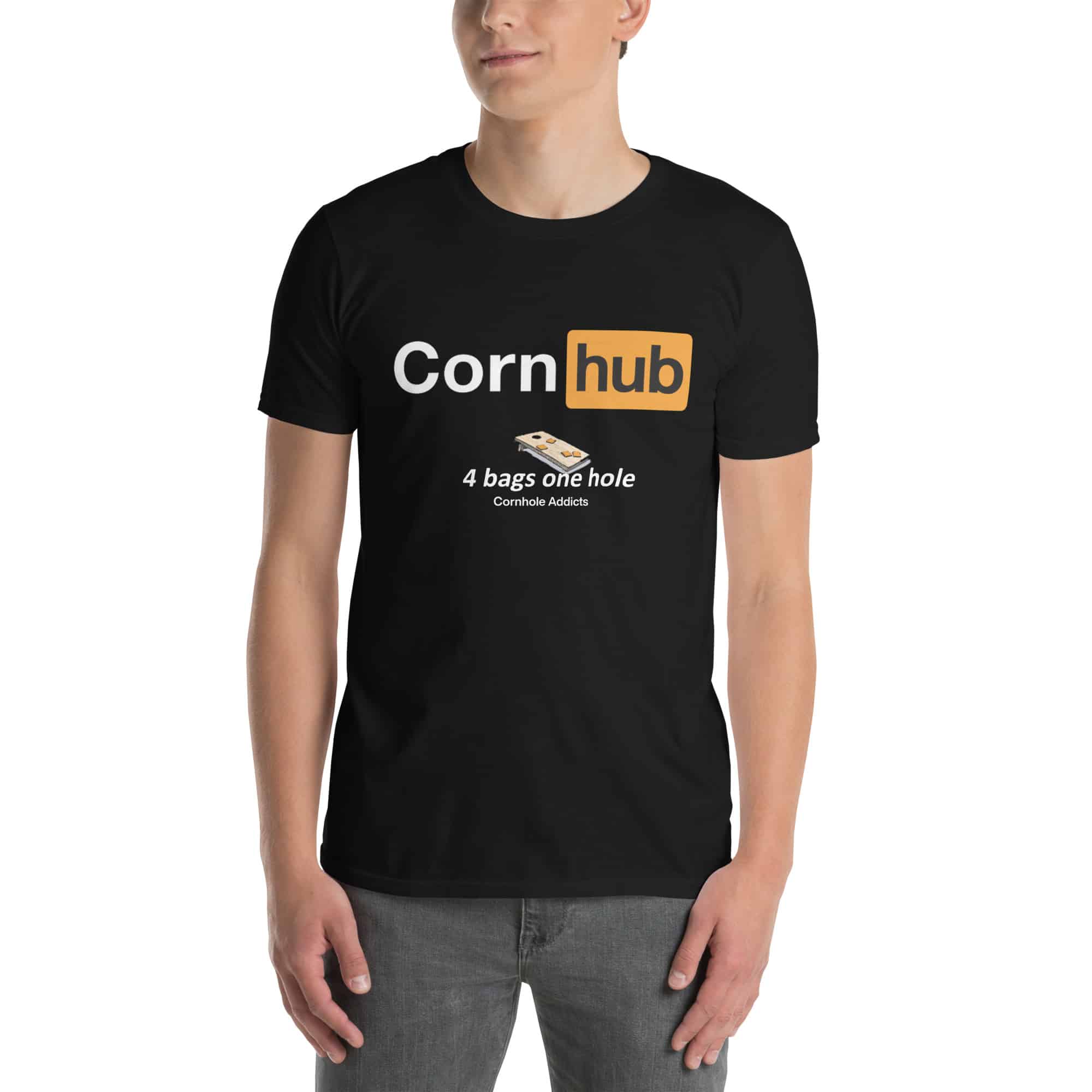Corn Hub 4 Bags 1 Hole Cornhole Shirt 1 Corn Hub 4 Bags 1 Hole Cornhole Shirt