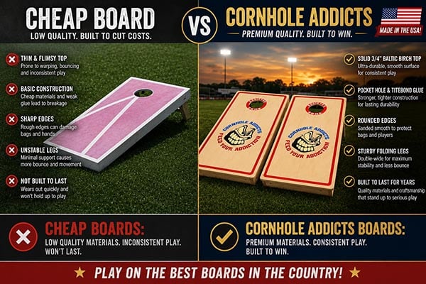 Stop playing on cheap boards Stop playing on cheap boards