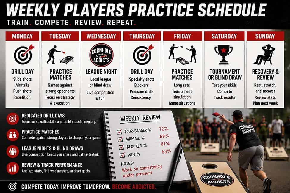 complete practice schedule Weekly Players Practice Schedule