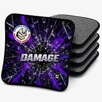 Damage cornhole bag - purple