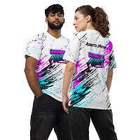 Brushed Hot Pink and Turquoise Jersey
