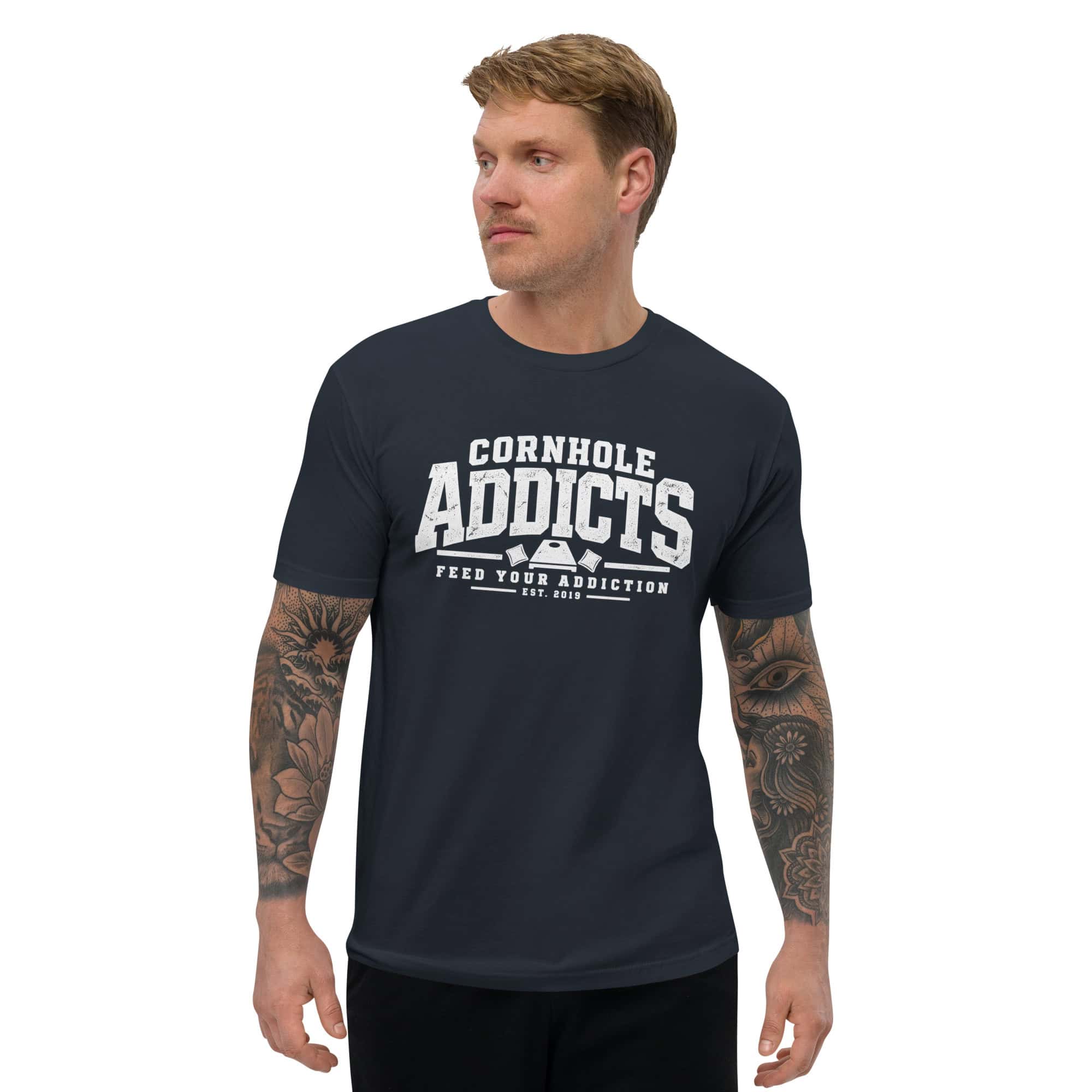 Distressed Emblem - Pro Style Tee 3 Distressed Emblem - Pro Style Tee - Image 3