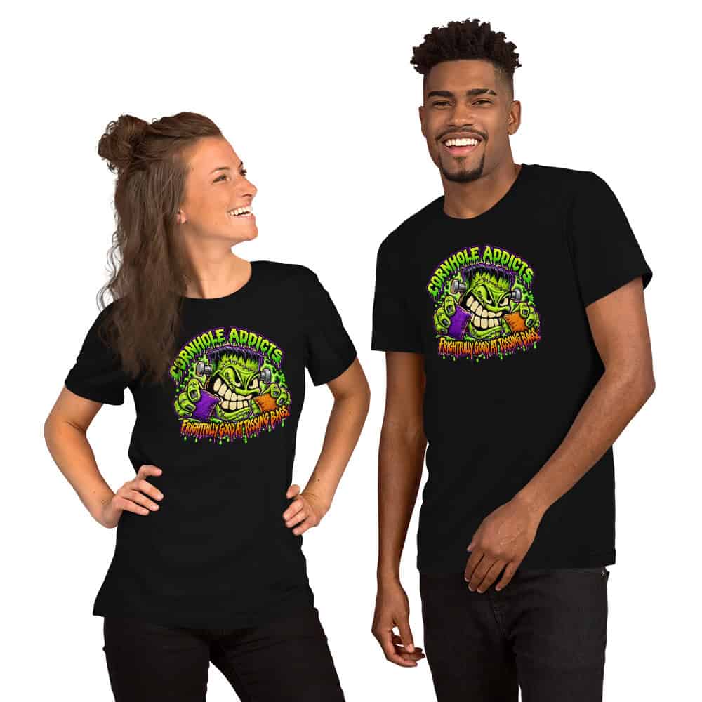 Franken Addict Halloween T-Shirt 2 Franken Addict Halloween T-Shirt - Image 2